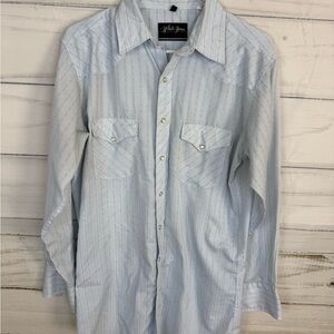 Whitehorse Light Blue Men's Casual Button Down Shirt